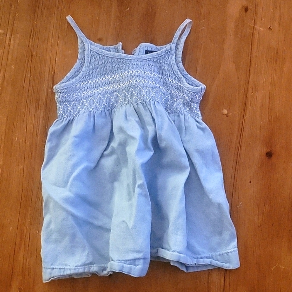Baby Gap cotton/linen spaghetti strap dress size 12-18m